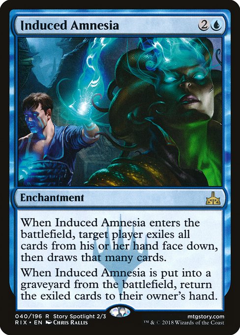 Magic the Gathering Card - Induced Amnesia - MTG Circle