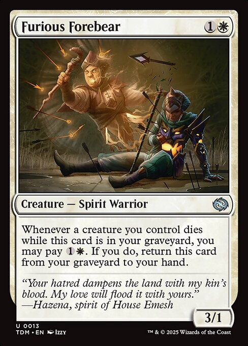 Magic the Gathering Card - Furious Forebear - MTG Circle