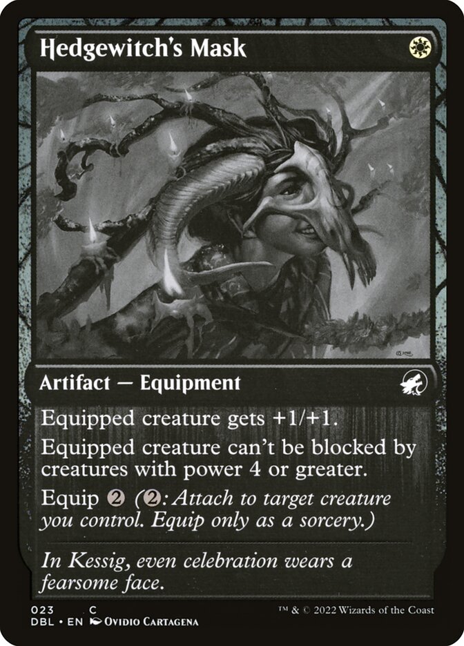 Magic the Gathering Card - Hedgewitch's Mask - MTG Circle