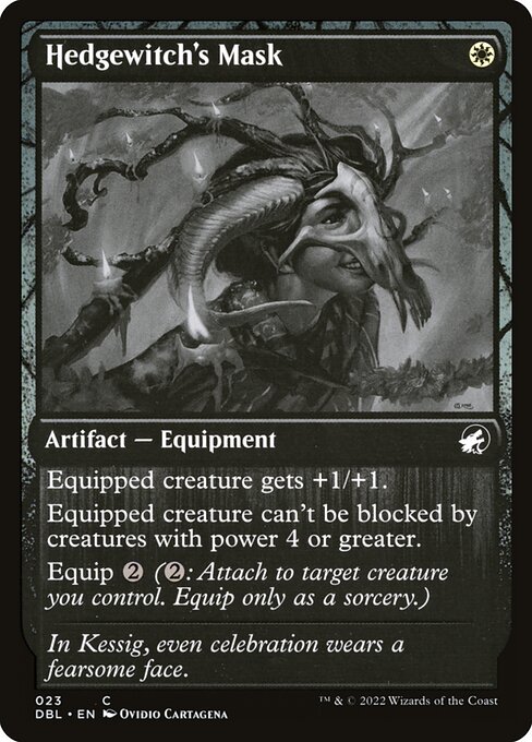 Magic the Gathering Card - Hedgewitch's Mask - MTG Circle