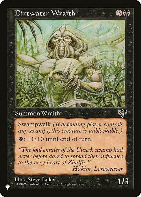 Magic the Gathering Card - Dirtwater Wraith - MTG Circle