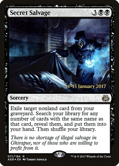 Magic the Gathering Card - Secret Salvage - MTG Circle