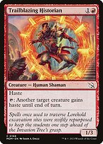 Magic the Gathering Card - Trailblazing Historian - MTG Circle