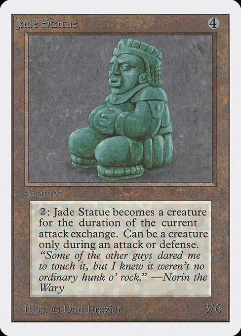 Magic the Gathering Card - Jade Statue - MTG Circle