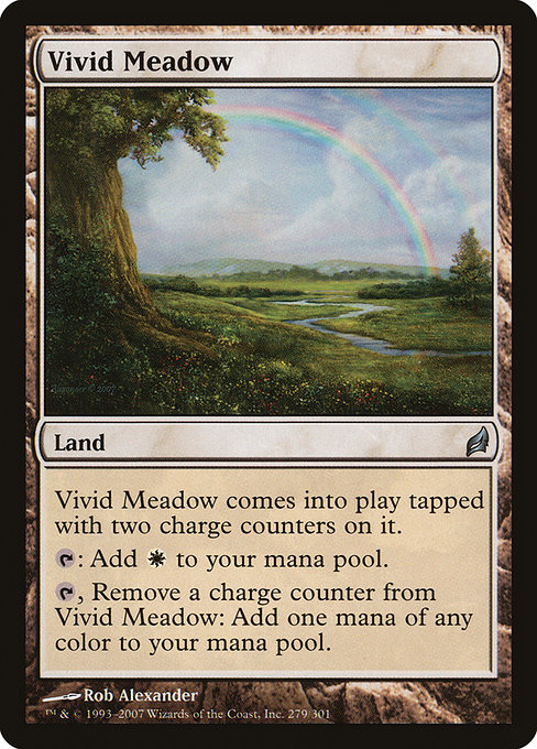 Magic the Gathering Card - Vivid Meadow - MTG Circle