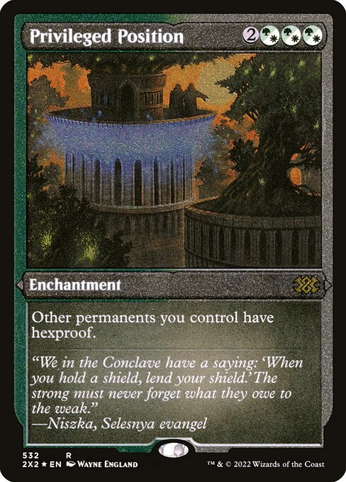 Magic the Gathering Card - Privileged Position - MTG Circle