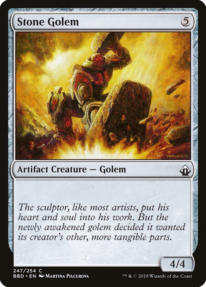 Magic the Gathering Card - Stone Golem - MTG Circle