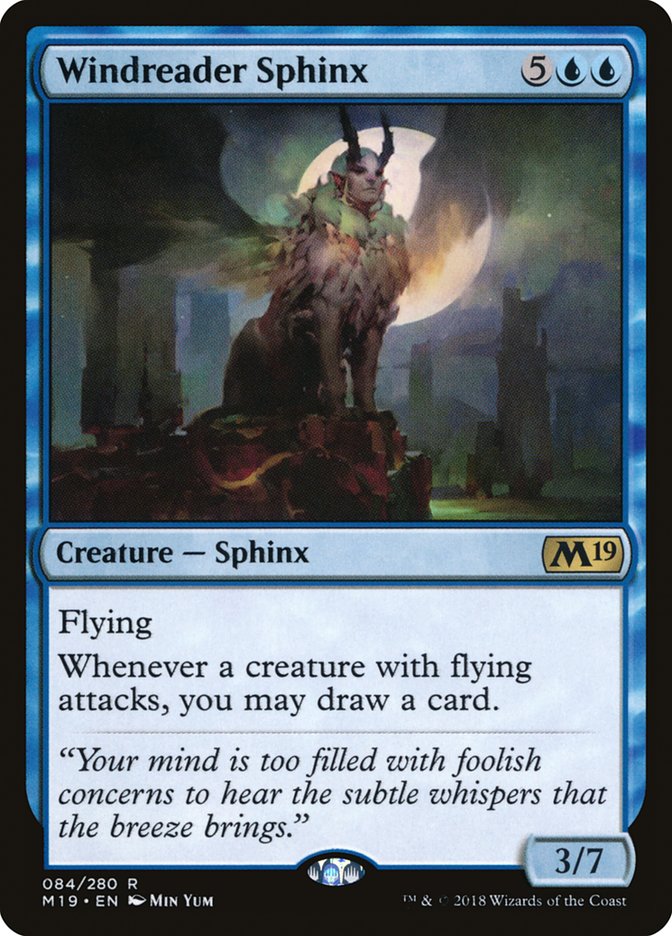 Magic the Gathering Card - Windreader Sphinx - MTG Circle