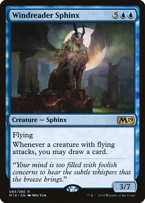 Magic the Gathering Card - Windreader Sphinx - MTG Circle
