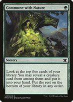 Magic the Gathering Card - Commune with Nature - MTG Circle