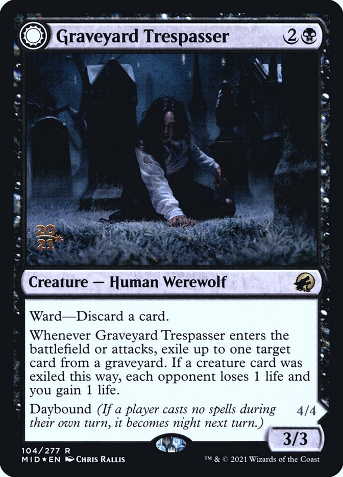Magic the Gathering Card - Graveyard Trespasser - MTG Circle