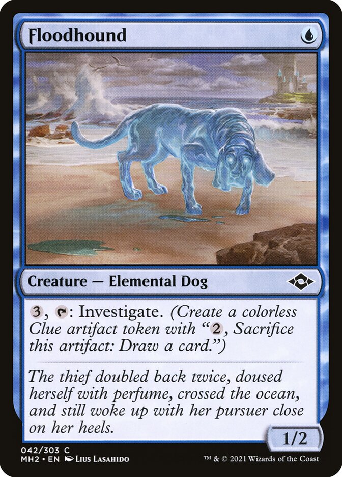 Magic the Gathering Card - Floodhound - MTG Circle