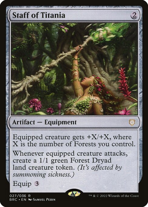 Magic the Gathering Card - Staff of Titania - MTG Circle