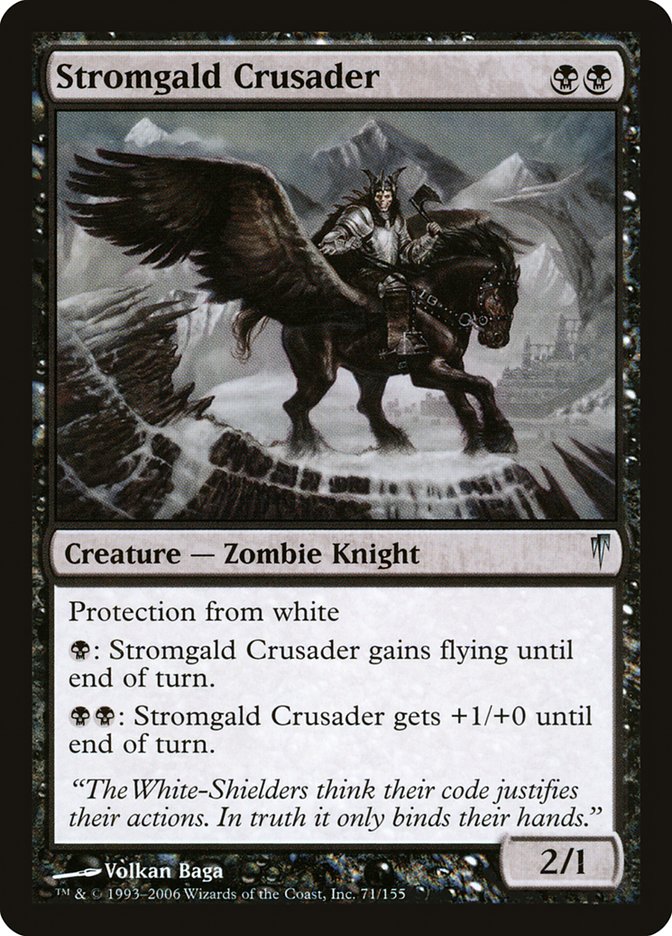 Magic the Gathering Card - Stromgald Crusader - MTG Circle