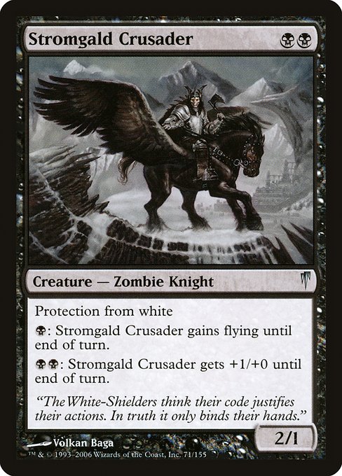 Magic the Gathering Card - Stromgald Crusader - MTG Circle