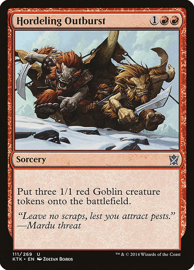Magic the Gathering Card - Hordeling Outburst - MTG Circle