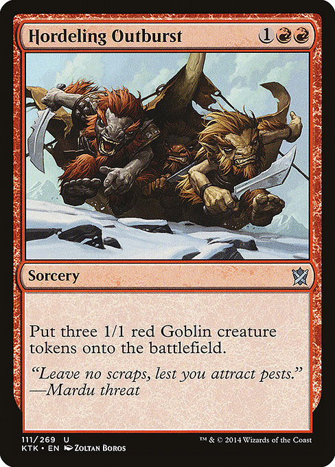 Magic the Gathering Card - Hordeling Outburst - MTG Circle