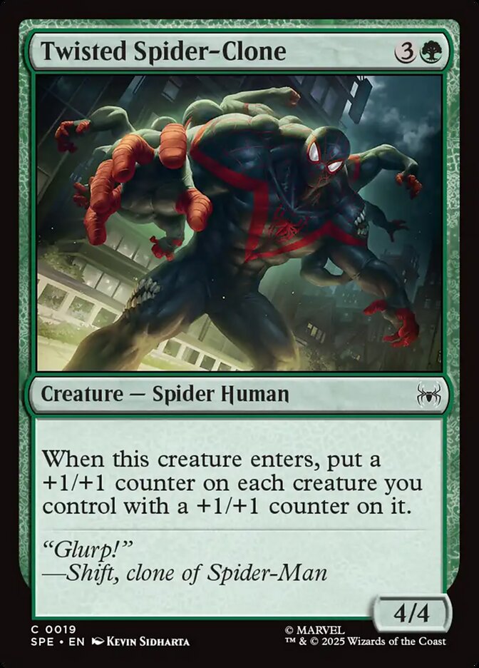 Magic the Gathering Card - Twisted Spider-Clone - MTG Circle