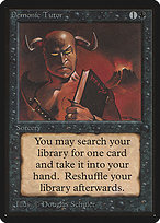 Magic the Gathering Card - Demonic Tutor - MTG Circle
