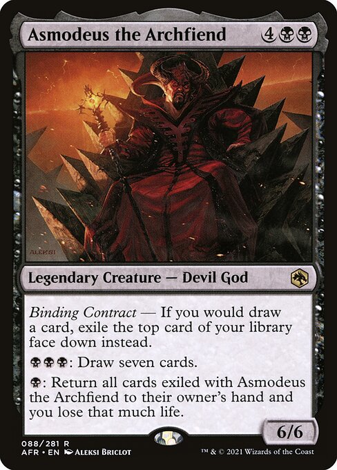 Magic the Gathering Card - Asmodeus the Archfiend - MTG Circle