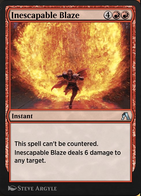 Magic the Gathering Card - Inescapable Blaze - MTG Circle
