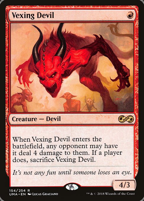 Magic the Gathering Card - Vexing Devil - MTG Circle