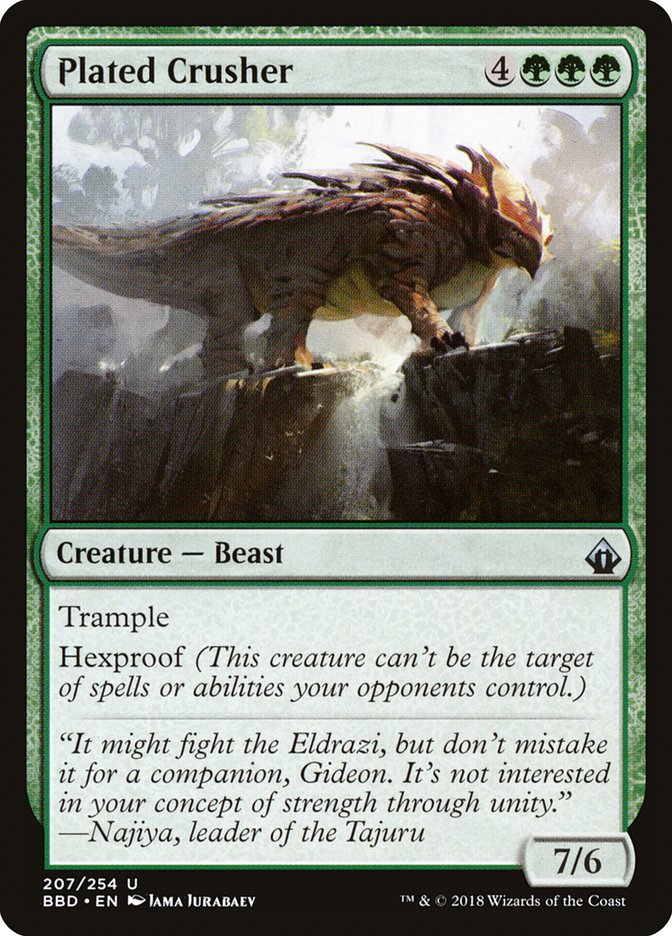 Magic the Gathering Card - Plated Crusher - MTG Circle