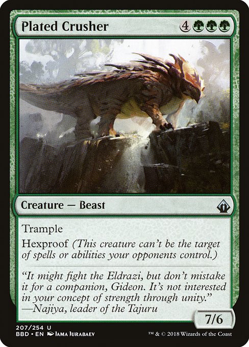Magic the Gathering Card - Plated Crusher - MTG Circle