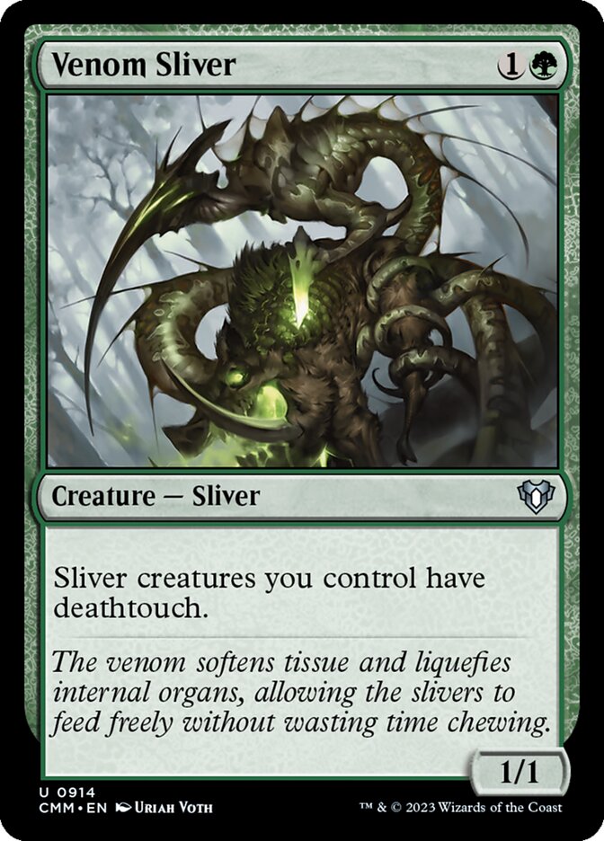 Magic the Gathering Card - Venom Sliver - MTG Circle