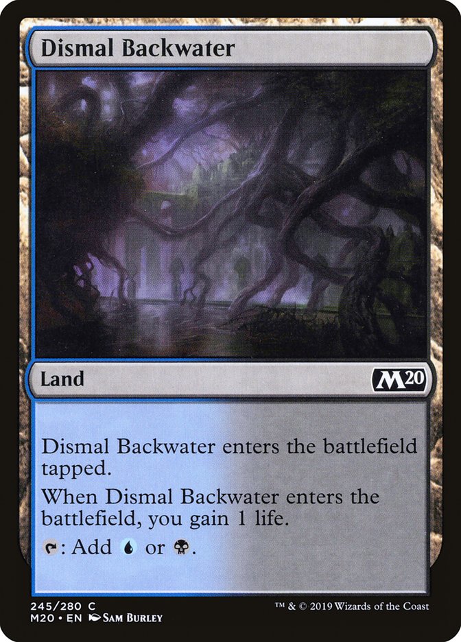 Magic the Gathering Card - Dismal Backwater - MTG Circle