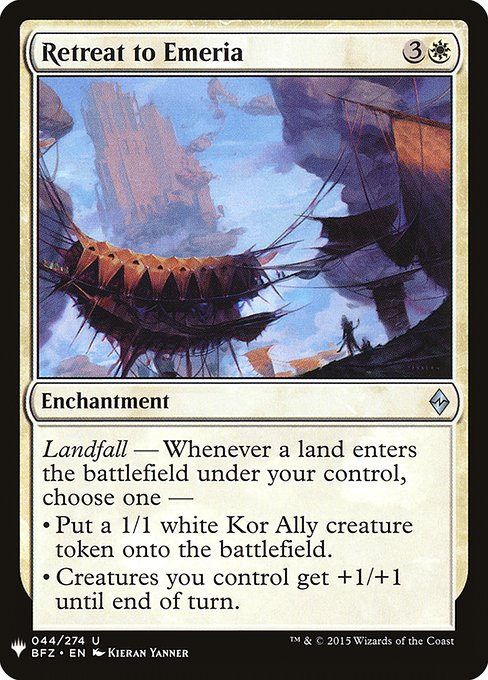 Magic the Gathering Card - Retreat to Emeria - MTG Circle