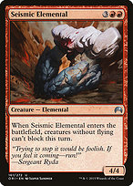 Magic the Gathering Card - Seismic Elemental - MTG Circle