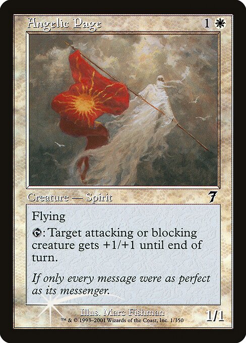 Magic the Gathering Card - Angelic Page - MTG Circle