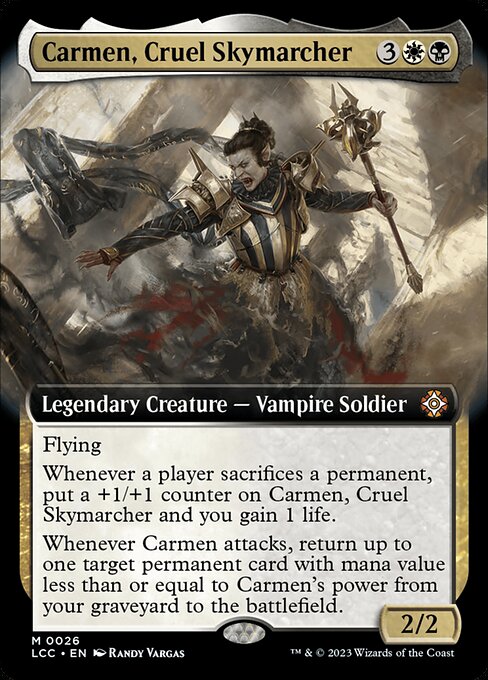 Magic the Gathering Card - Carmen, Cruel Skymarcher - MTG Circle
