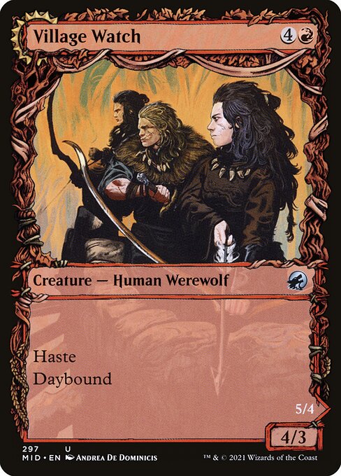 Magic the Gathering Card - Village Watch - MTG Circle