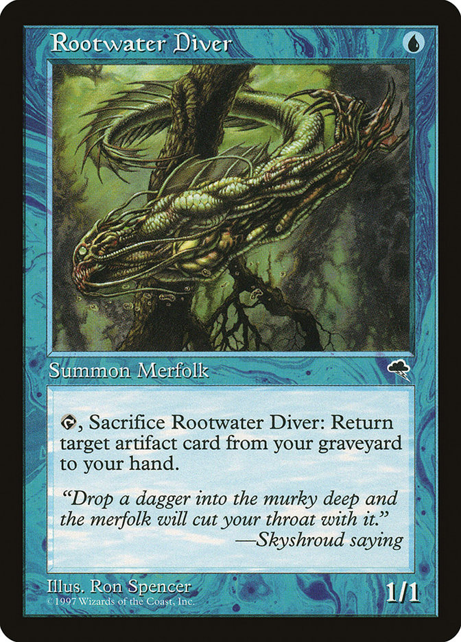 Magic the Gathering Card - Rootwater Diver - MTG Circle
