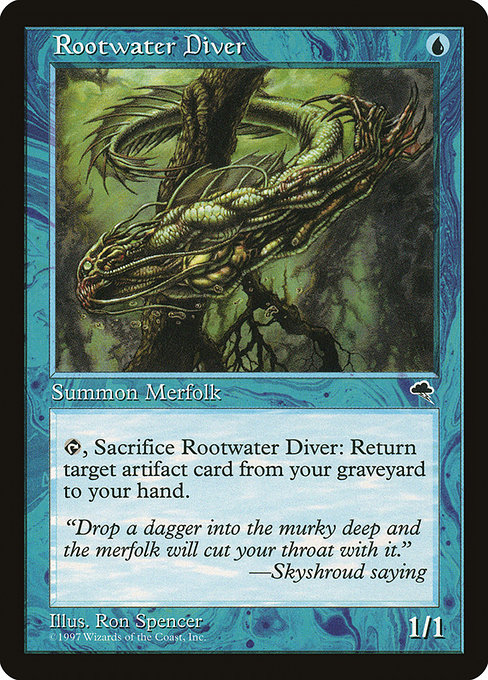 Magic the Gathering Card - Rootwater Diver - MTG Circle