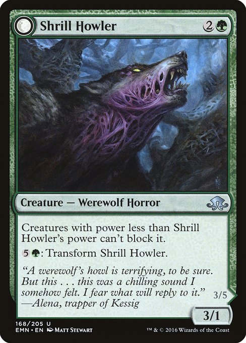 Magic the Gathering Card - Shrill Howler - MTG Circle