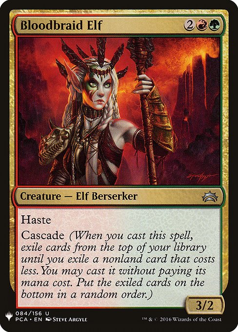 Magic the Gathering Card - Bloodbraid Elf - MTG Circle