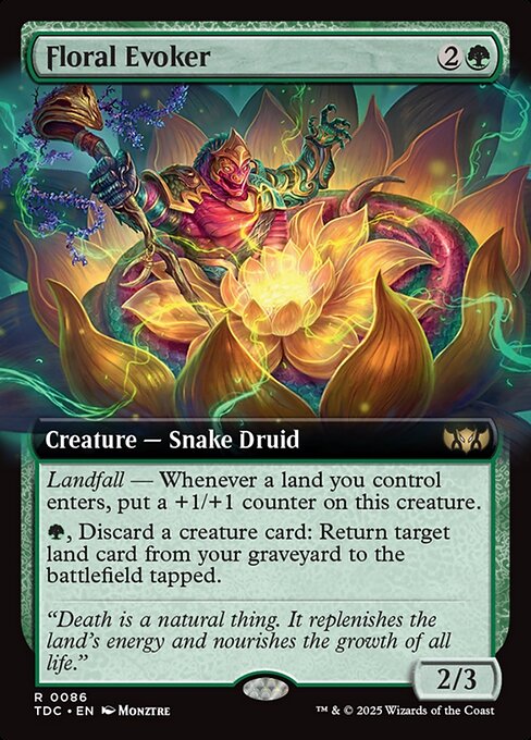 Magic the Gathering Card - Floral Evoker - MTG Circle