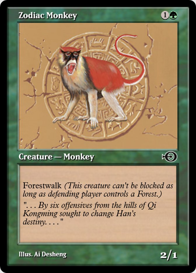 Magic the Gathering Card - Zodiac Monkey - MTG Circle