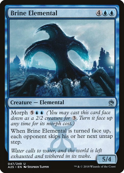 Magic the Gathering Card - Brine Elemental - MTG Circle