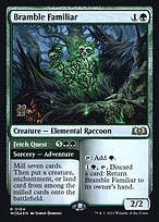 Magic the Gathering Card - Bramble Familiar // Fetch Quest - MTG Circle