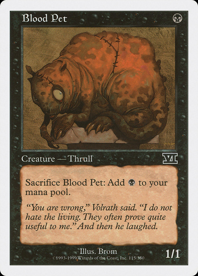 Magic the Gathering Card - Blood Pet - MTG Circle