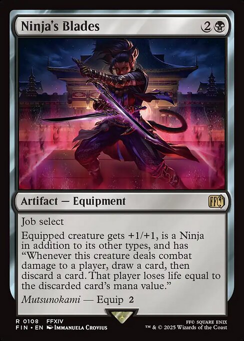 Magic the Gathering Card - Ninja's Blades - MTG Circle