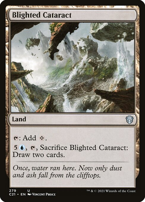 Magic the Gathering Card - Blighted Cataract - MTG Circle