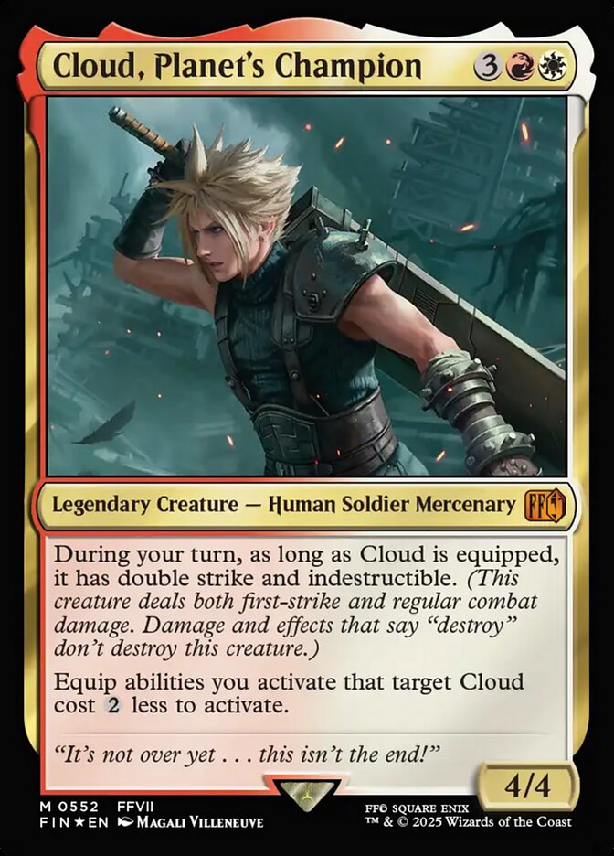 Magic the Gathering Card - Cloud, Planet's Champion - MTG Circle