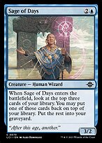 Magic the Gathering Card - Sage of Days - MTG Circle