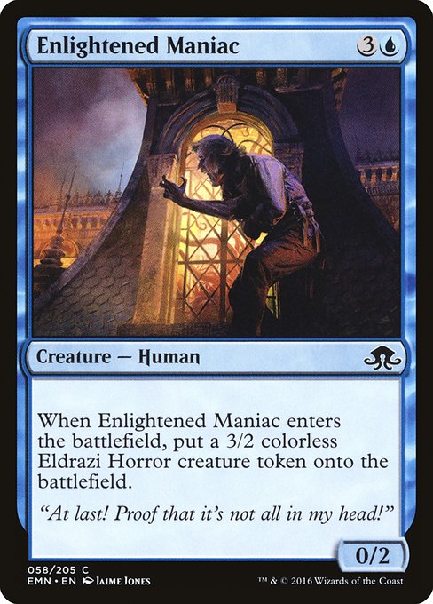 Magic the Gathering Card - Enlightened Maniac - MTG Circle