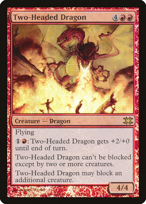 Magic the Gathering Card - Two-Headed Dragon - MTG Circle